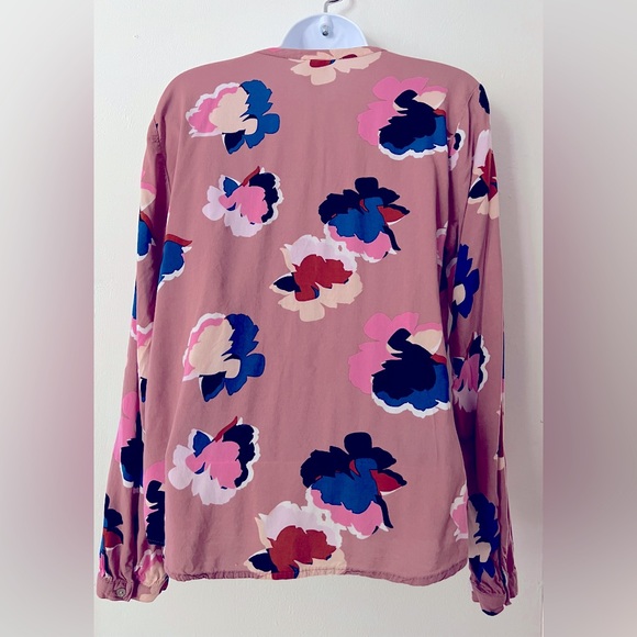 A New Day Mauve V-Neck Floral Tunic - Picture 3 of 4